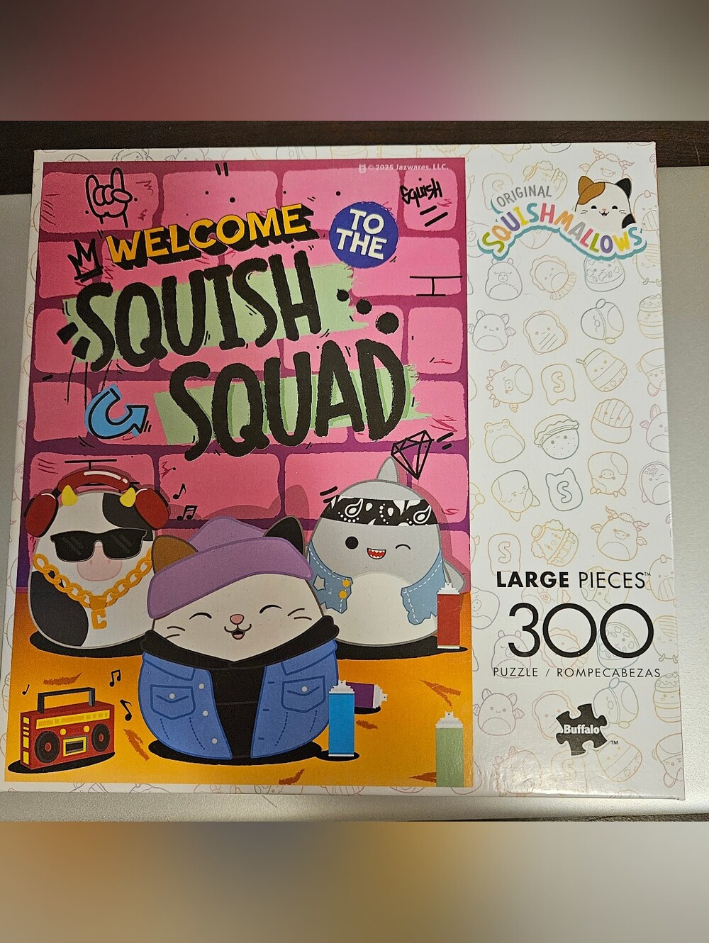 NWT Squishmallows 'Squish Squad' Large 300-Piece Puzzle